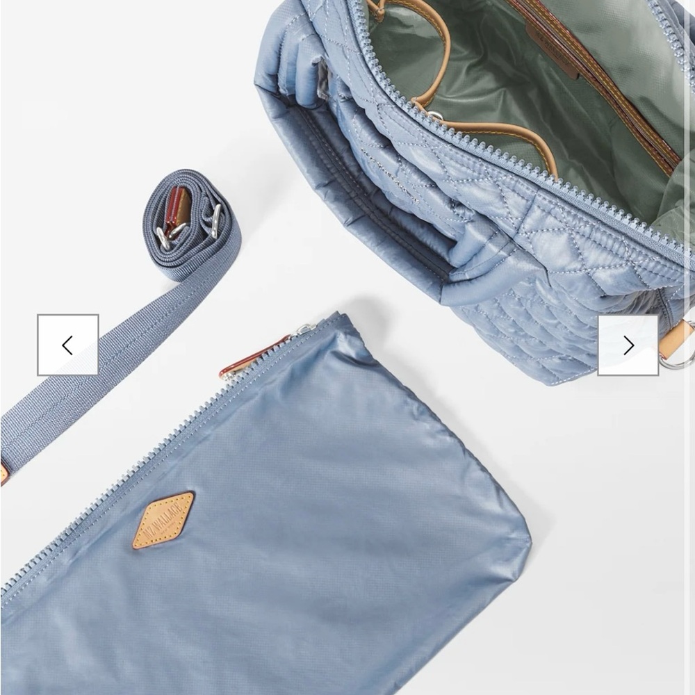 MZ WALLACE Small Sutton Deluxe Stone Blue NWT and original packaging - Picture 5 of 10